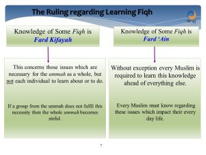 ruling on learning fiqh