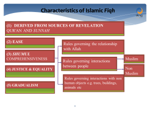 Characteristics of Fiqh
